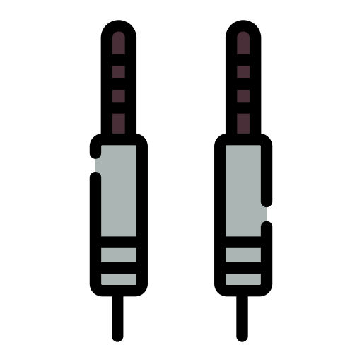 audio kabel Generic Outline Color icon