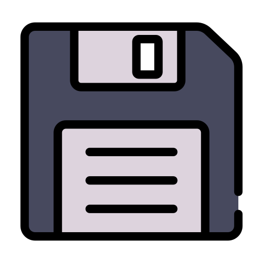 floppy disk Generic Outline Color icona