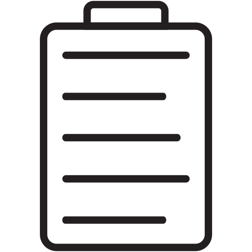 List Generic Detailed Outline icon