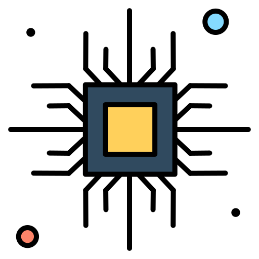 Процессор Generic Outline Color иконка