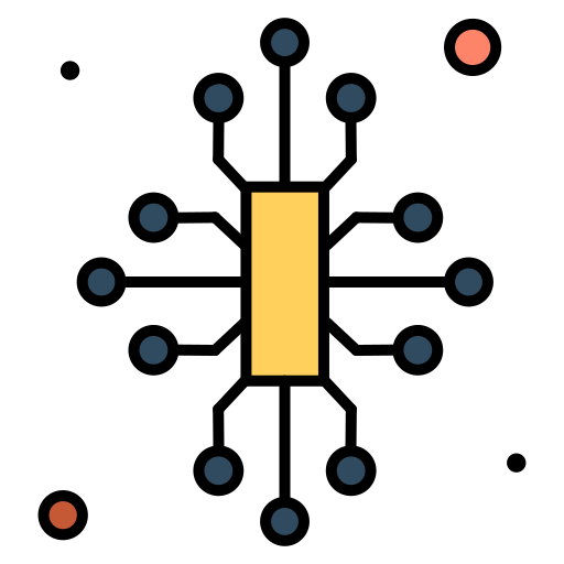 Circuit board Generic Outline Color icon