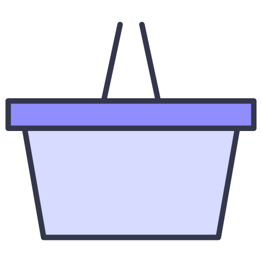 Shopping basket Generic Outline Color icon