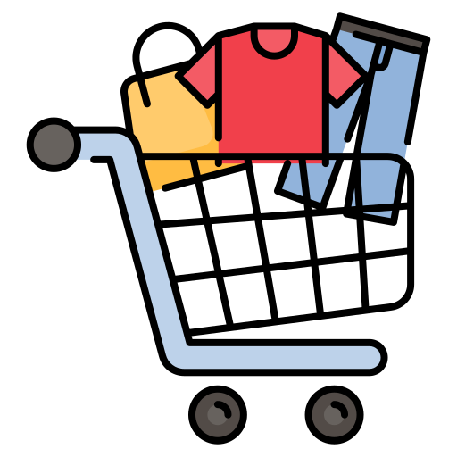 wózek sklepowy Generic Outline Color ikona