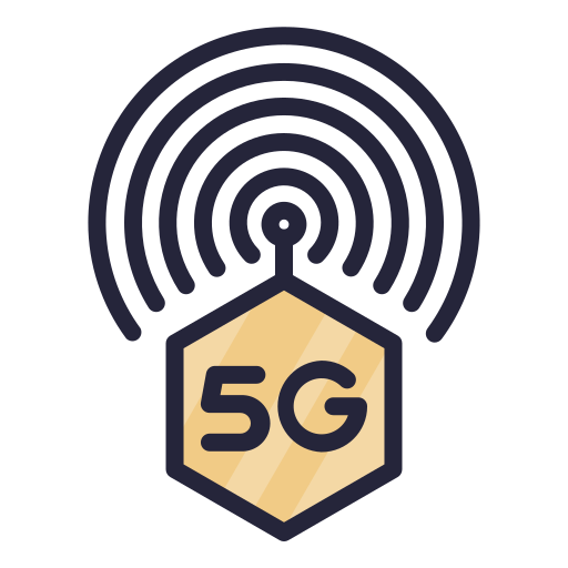 5g Generic Outline Color icon