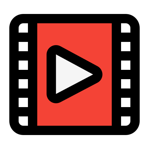 Video Generic Outline Color icon