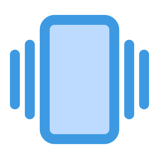 Vibration Generic Blue icon