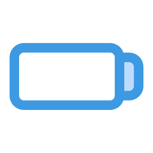 laag batterijniveau Generic Blue icoon