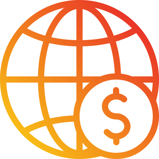 wereld financieel Generic Gradient icoon