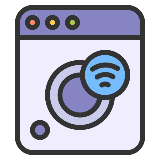 lavadora inteligente Generic Outline Color icono