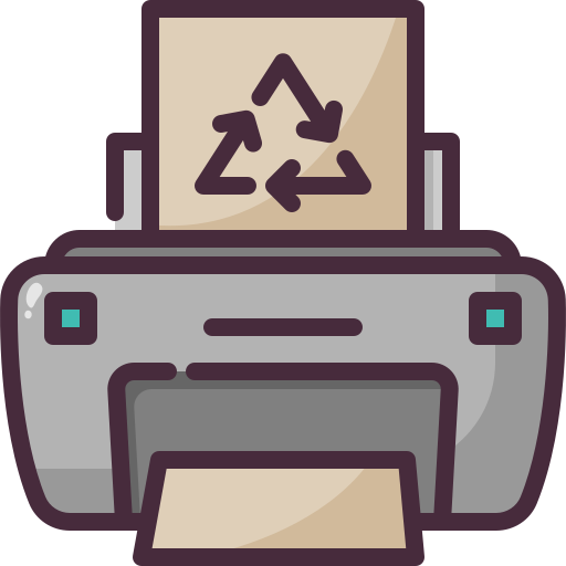 Recycled paper Generic Outline Color icon