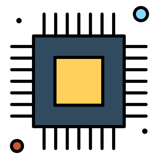 マイクロチップ Generic Outline Color icon