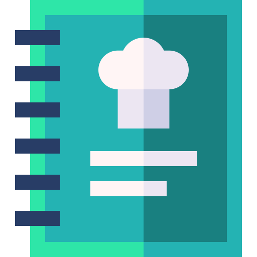 Cookbook Basic Straight Flat icon