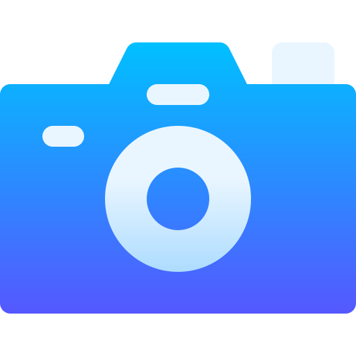 fotocamera Basic Gradient Gradient icoon