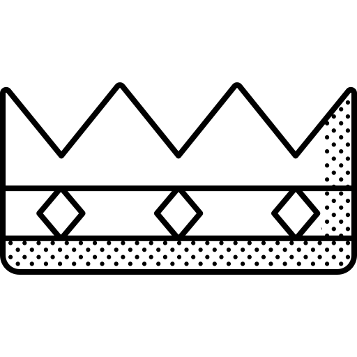 couronner Detailed Offset Lineal Icône