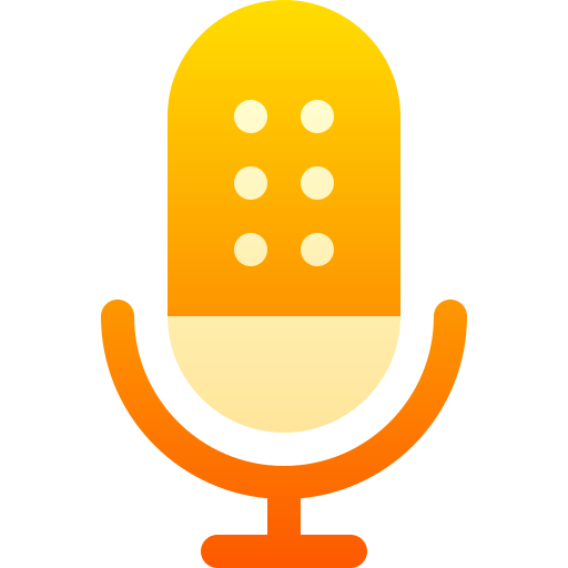 microphone Basic Gradient Gradient Icône