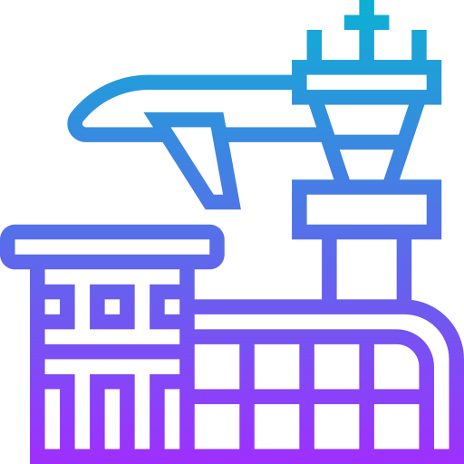 aéroport Meticulous Gradient Icône