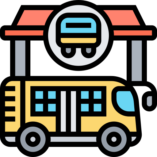 バス Meticulous Lineal Color icon