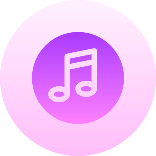 음악 Basic Gradient Circular icon