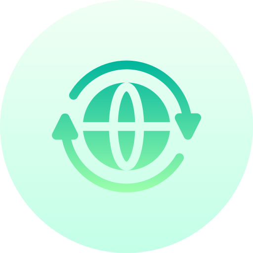 Global marketing Basic Gradient Circular icon