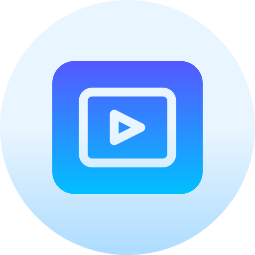 youtube Basic Gradient Circular icoon