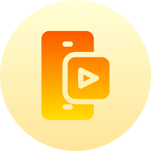 ビデオ Basic Gradient Circular icon