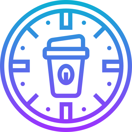 Coffee time Meticulous Gradient icon