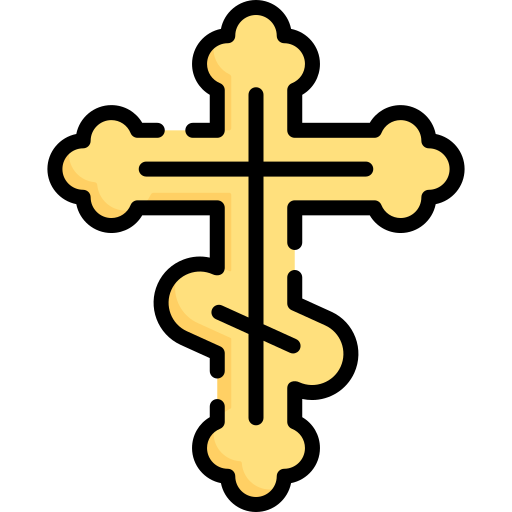 krzyż prawosławny Special Lineal color ikona