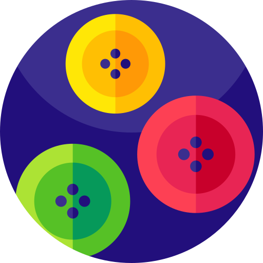 botões Geometric Flat Circular Flat Ícone