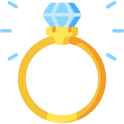 Diamond ring Special Flat icon