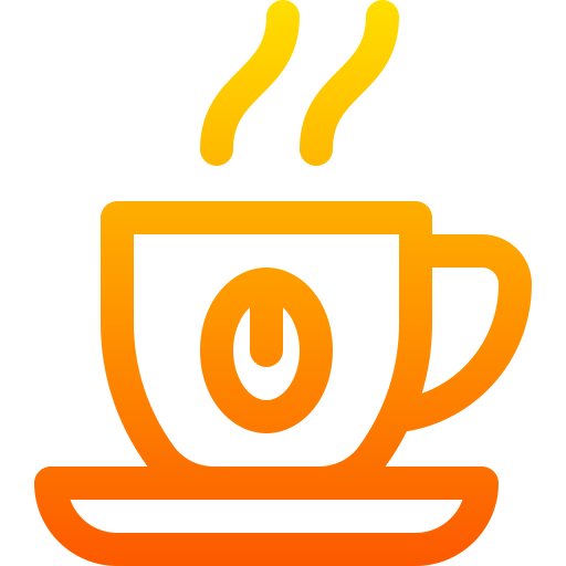 filiżanka kawy Basic Gradient Lineal color ikona