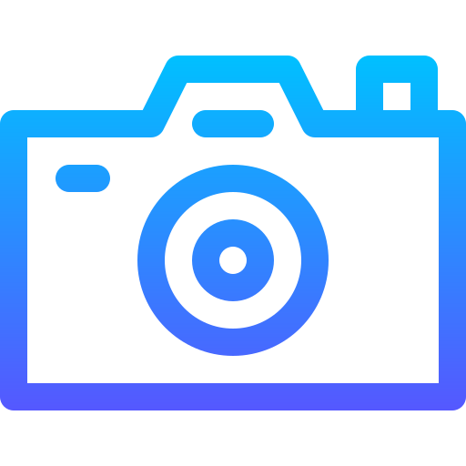 aparat fotograficzny Basic Gradient Lineal color ikona