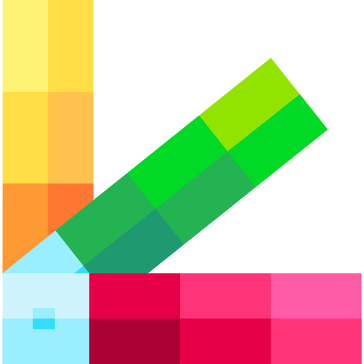 palette dei colori Basic Straight Flat icona