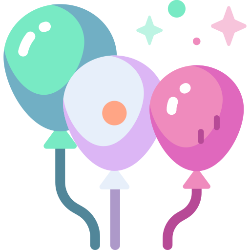 Balloons Special Candy Flat icon