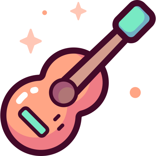 gitara Special Candy Lineal color ikona