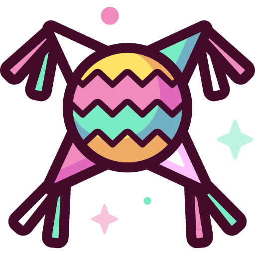 piñata Special Candy Lineal color icon