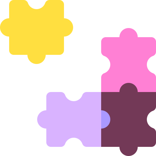 puzzle Basic Rounded Flat Icône