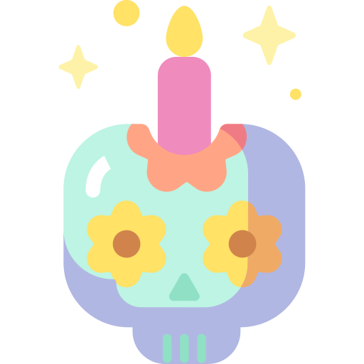 Skull Special Candy Flat icon