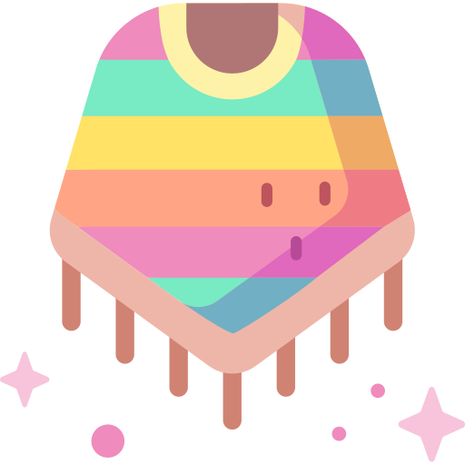 poncho Special Candy Flat ikona