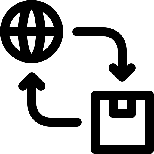 Échanger Basic Rounded Lineal Icône