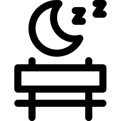 sin hogar Basic Rounded Lineal icono