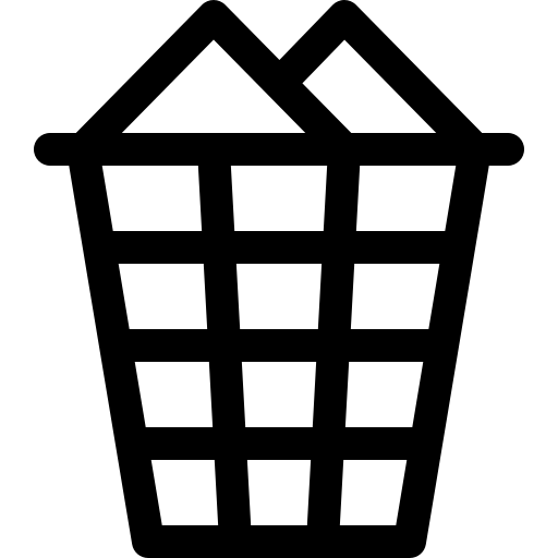 bidone Basic Rounded Lineal icona