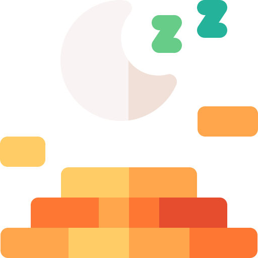dormir Basic Rounded Flat icono