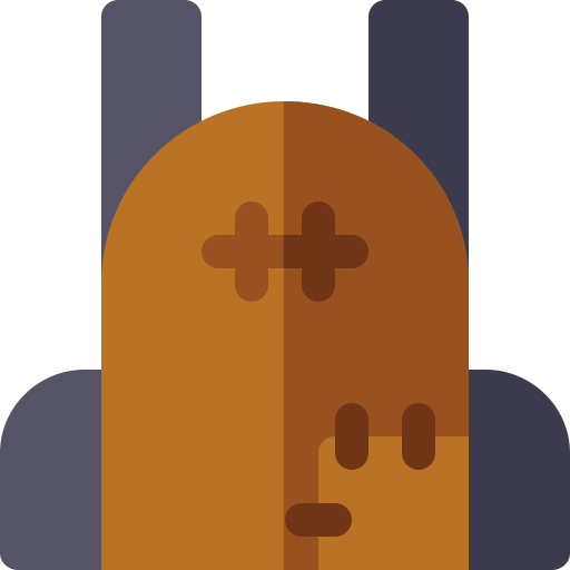 バックパック Basic Rounded Flat icon