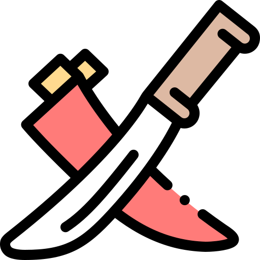 machete Detailed Rounded Lineal color icon