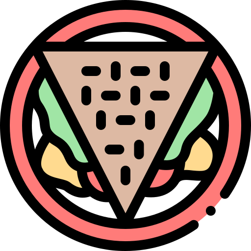 Quesadilla Detailed Rounded Lineal color icon