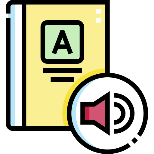 Audiobook Detailed Straight Lineal color icon