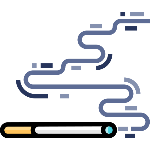 Cigarette Detailed Straight Lineal color icon
