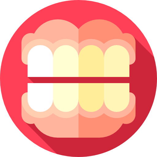 Denture Flat Circular Flat icon