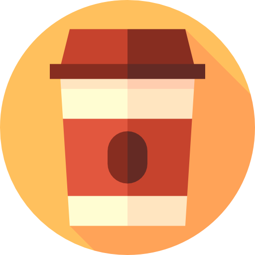 filiżanka kawy Flat Circular Flat ikona