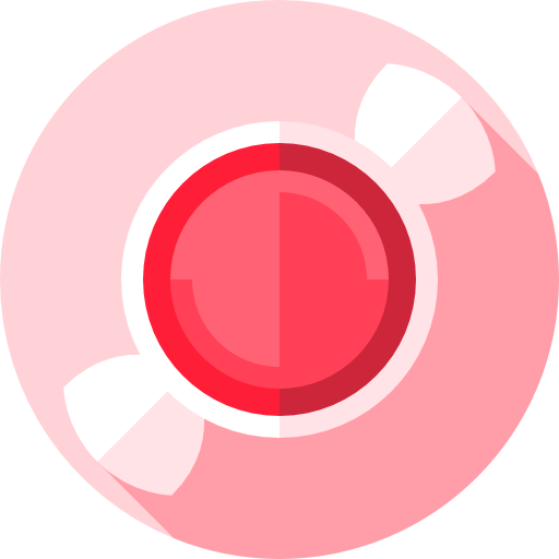 과자 Flat Circular Flat icon